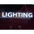 Personalizado Frontlit acrílico Metal LED Strip Sign Shop Front Signs